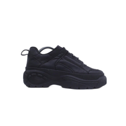 House Brand Black Leather Sneaker