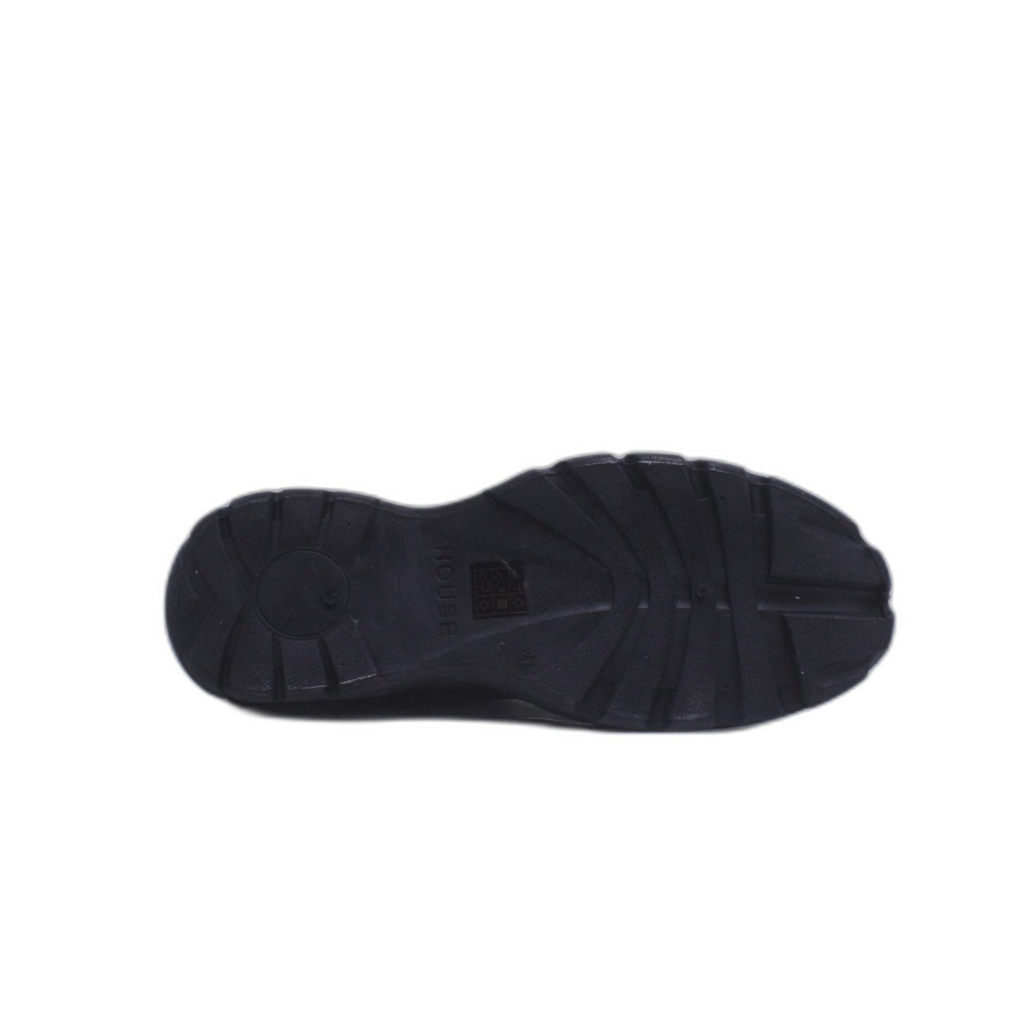 House Brand Black Leather Sneaker