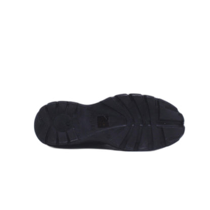 House Brand Black Leather Sneaker