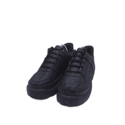 House Brand Black Leather Sneaker
