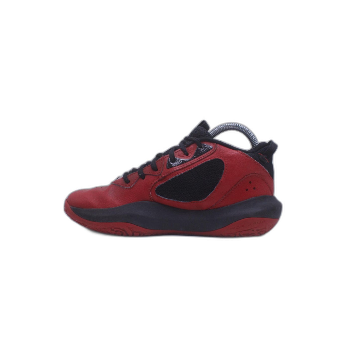 Under Armour Men's Lockdown 6 Red Black Basketball Shoe