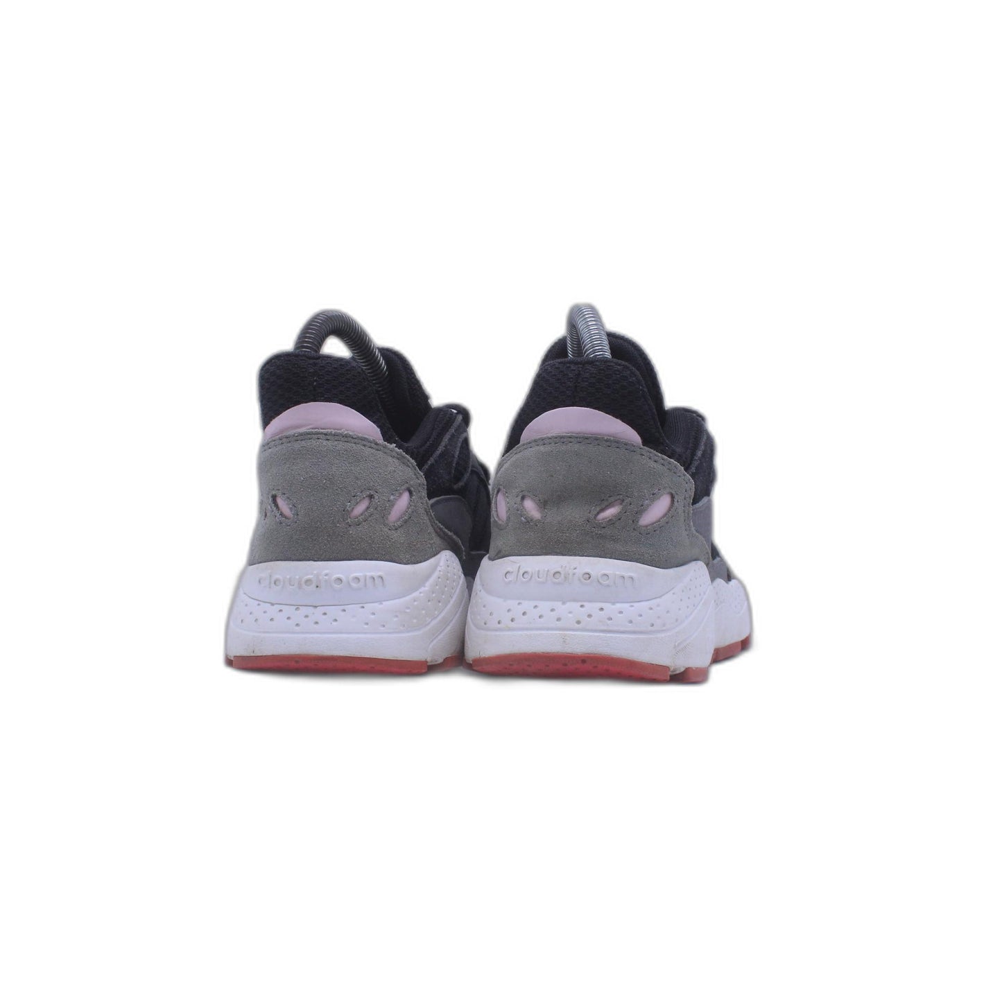 Adidas Womens Chaos EF1060 Low Top Black Grey Real Pink Sneaker