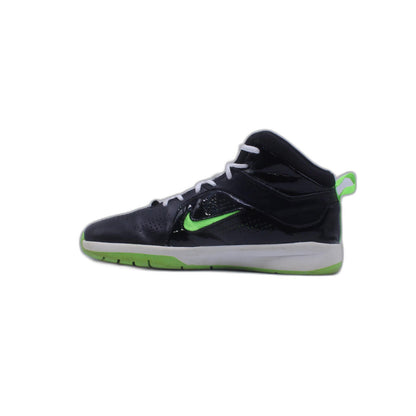 NIKE BLACK AND GREEN RUNNING SHOE
