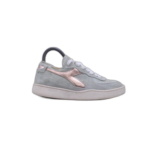 Diadora Mi Basket Metal Used High Top  Mens Silver Sneaker