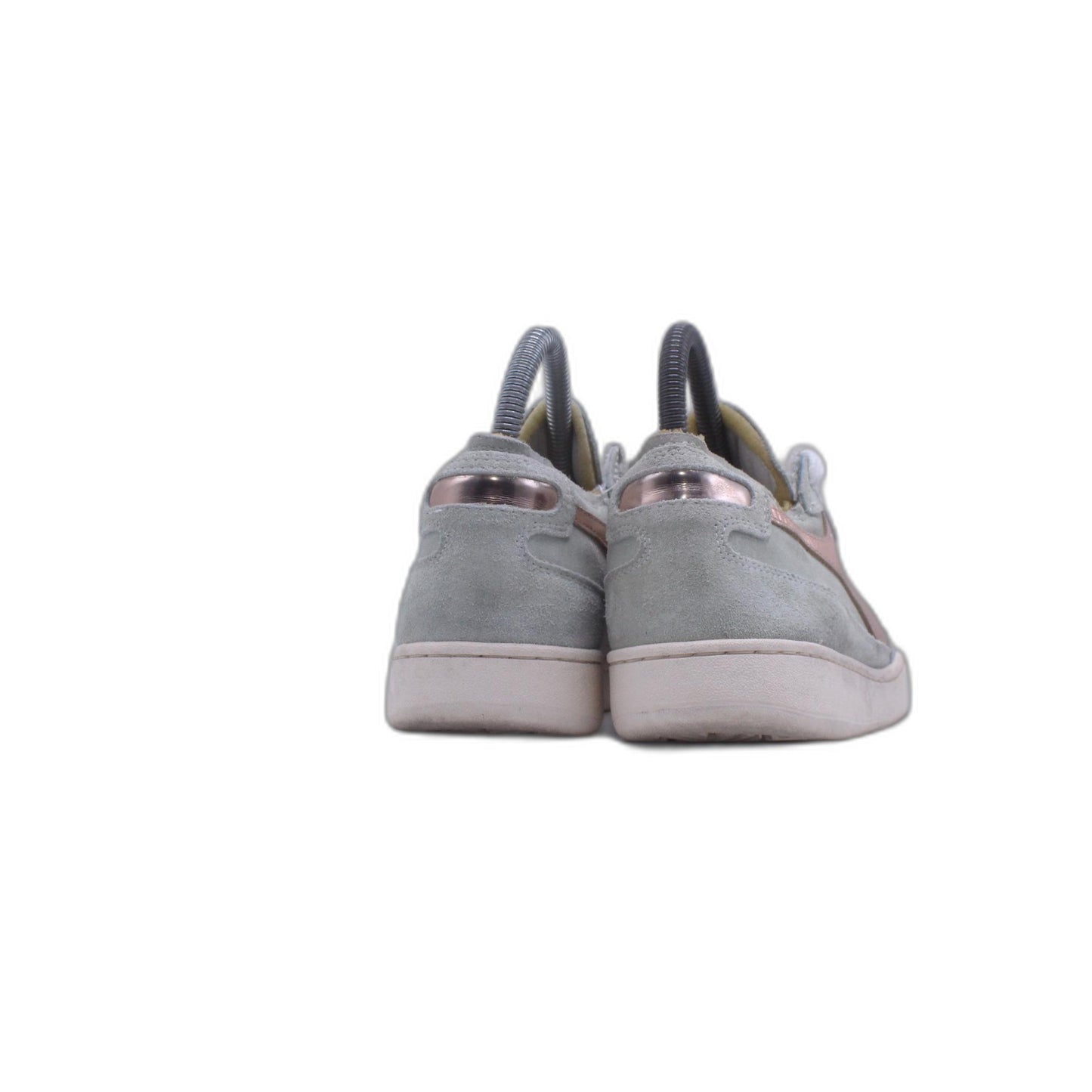 Diadora Mi Basket Metal Used High Top  Mens Silver Sneaker