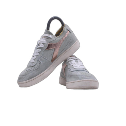 Diadora Mi Basket Metal Used High Top  Mens Silver Sneaker