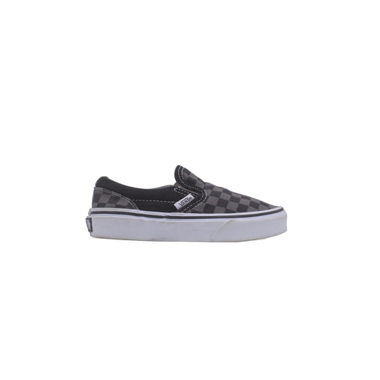 VANS Checkerboard Slip On Black Gray Shoe