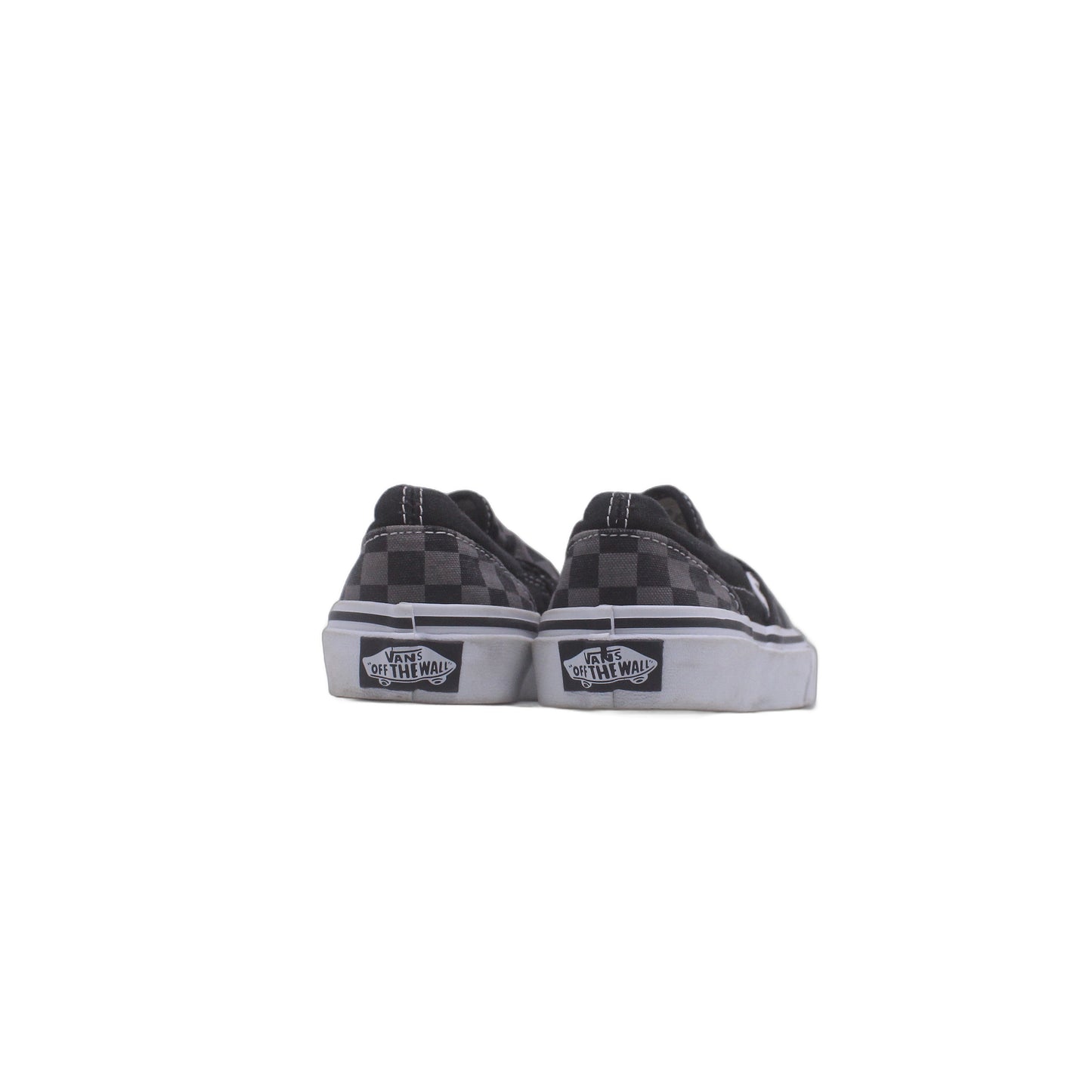 VANS Checkerboard Slip On Black Gray Shoe