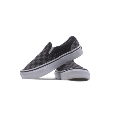 VANS Checkerboard Slip On Black Gray Shoe