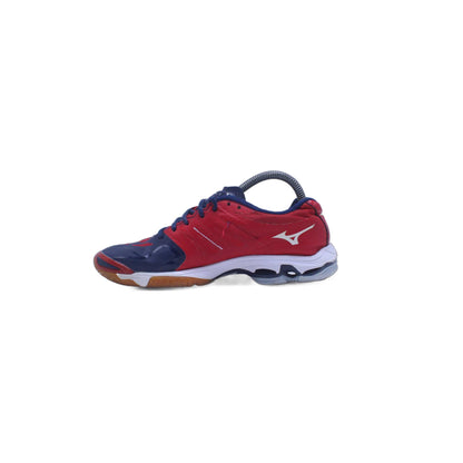 Mizuno Wave Lightning Red/ Navy/ White Indoor Volleyball Shoe