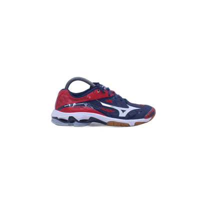 Mizuno Wave Lightning Red/ Navy/ White Indoor Volleyball Shoe