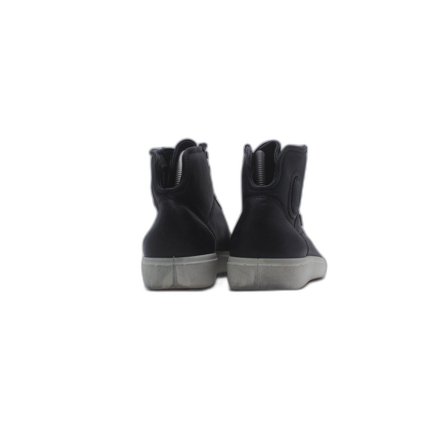 ECCO Mens Lite Moc Gray Leather Slip On Loafers Shoe