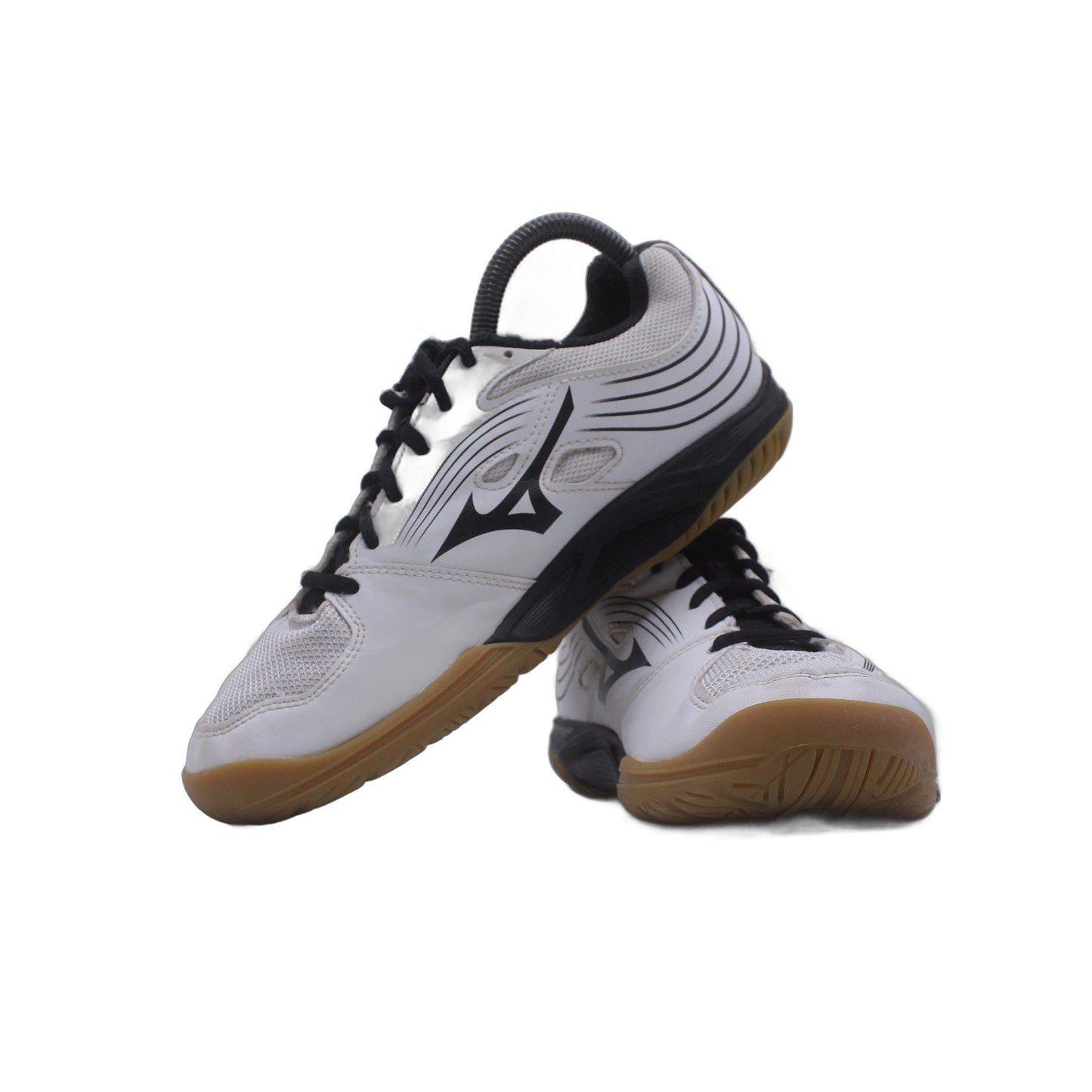 Mizuno Cyclone Speed 3 Black White Lace Up Volleyball Shoe