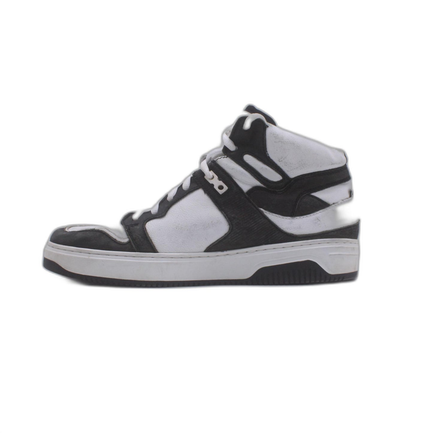 BADURA Black & Optic White TYSON Napa Leather Hi-Top SNEAKER
