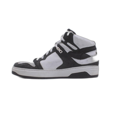 BADURA Black & Optic White TYSON Napa Leather Hi-Top SNEAKER