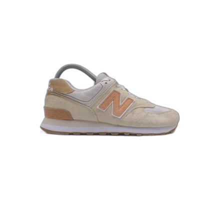 New Balance 574 NB Beige Orange Men Unisex Casual LifeStyle Shoe