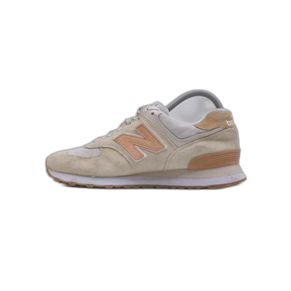 New Balance 574 NB Beige Orange Men Unisex Casual LifeStyle Shoe