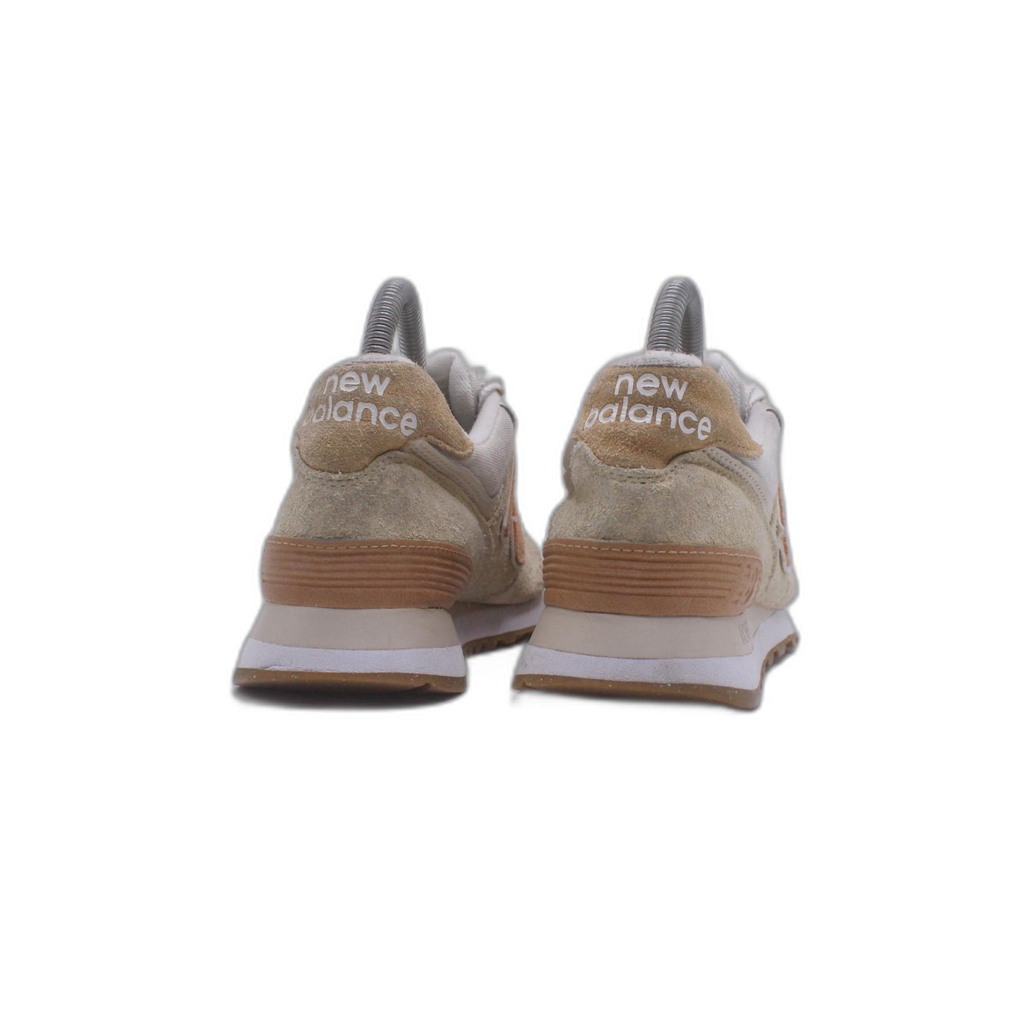 New Balance 574 NB Beige Orange Men Unisex Casual LifeStyle Shoe