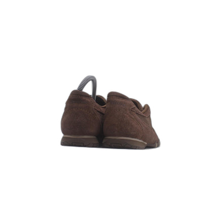 Skechers Brown Suede & Leather Strip Closure Mary Jane Comfort Shoe