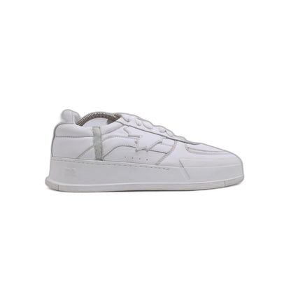 DSQUARED 2 Men White SPLIT LOGO Low Top Tennis Shoe