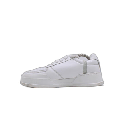 DSQUARED 2 Men White SPLIT LOGO Low Top Tennis Shoe