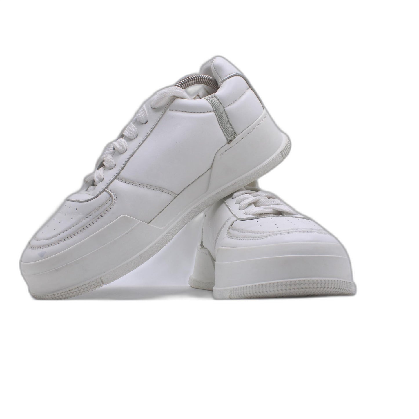 DSQUARED 2 Men White SPLIT LOGO Low Top Tennis Shoe