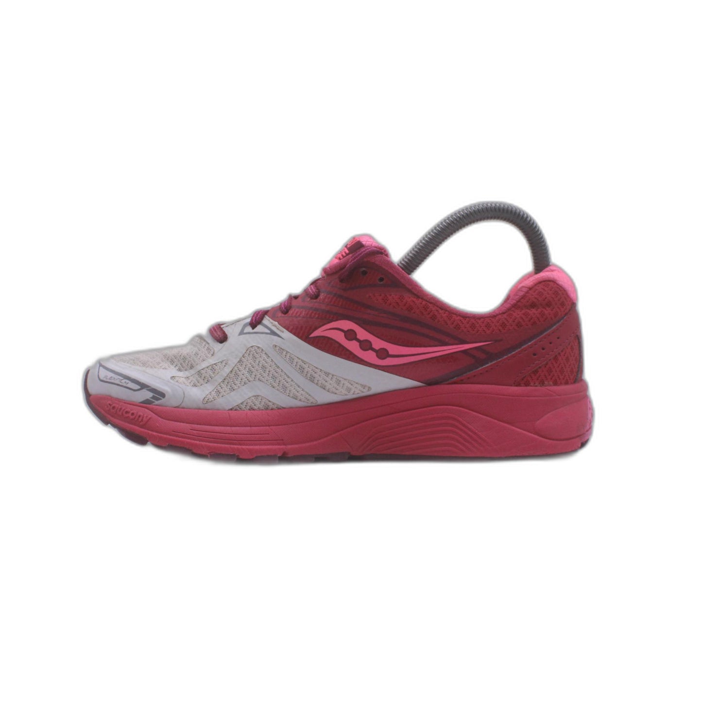 Saucony RIDE 9 Pink & Grey Running Sport Trainer