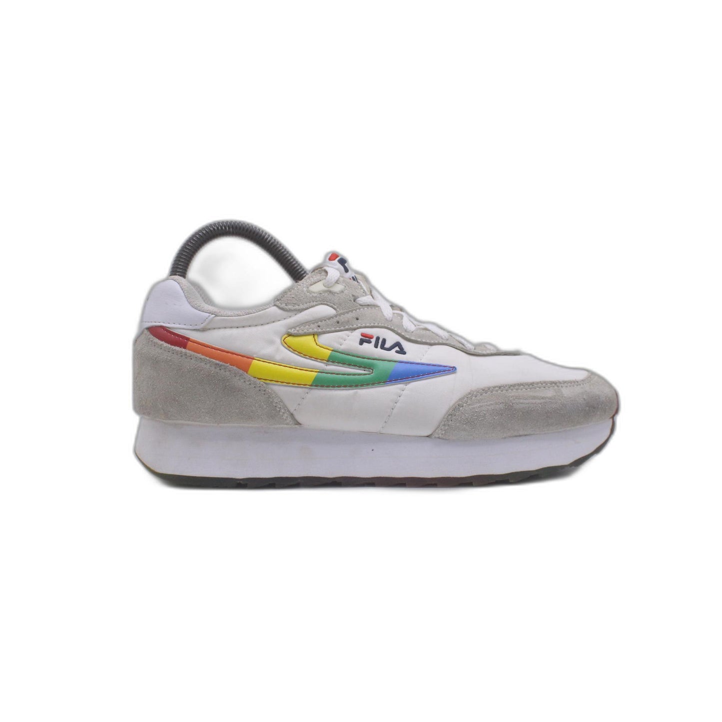 FILA Men's Renno Bold Blue Lime Running Retro Sneaker