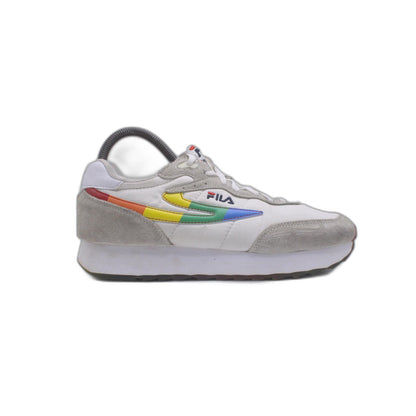 FILA Men's Renno Bold Blue Lime Running Retro Sneaker