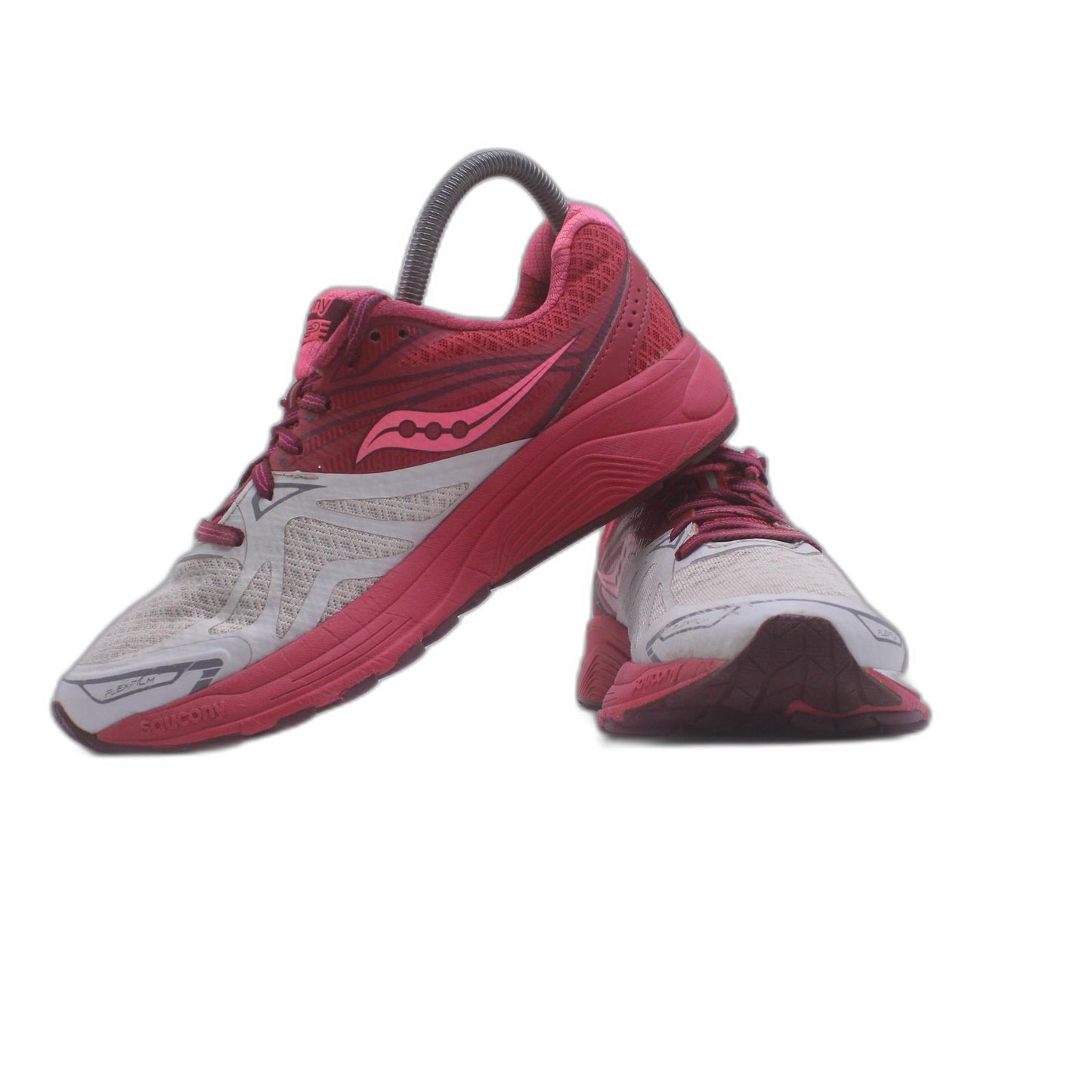 Saucony RIDE 9 Pink & Grey Running Sport Trainer