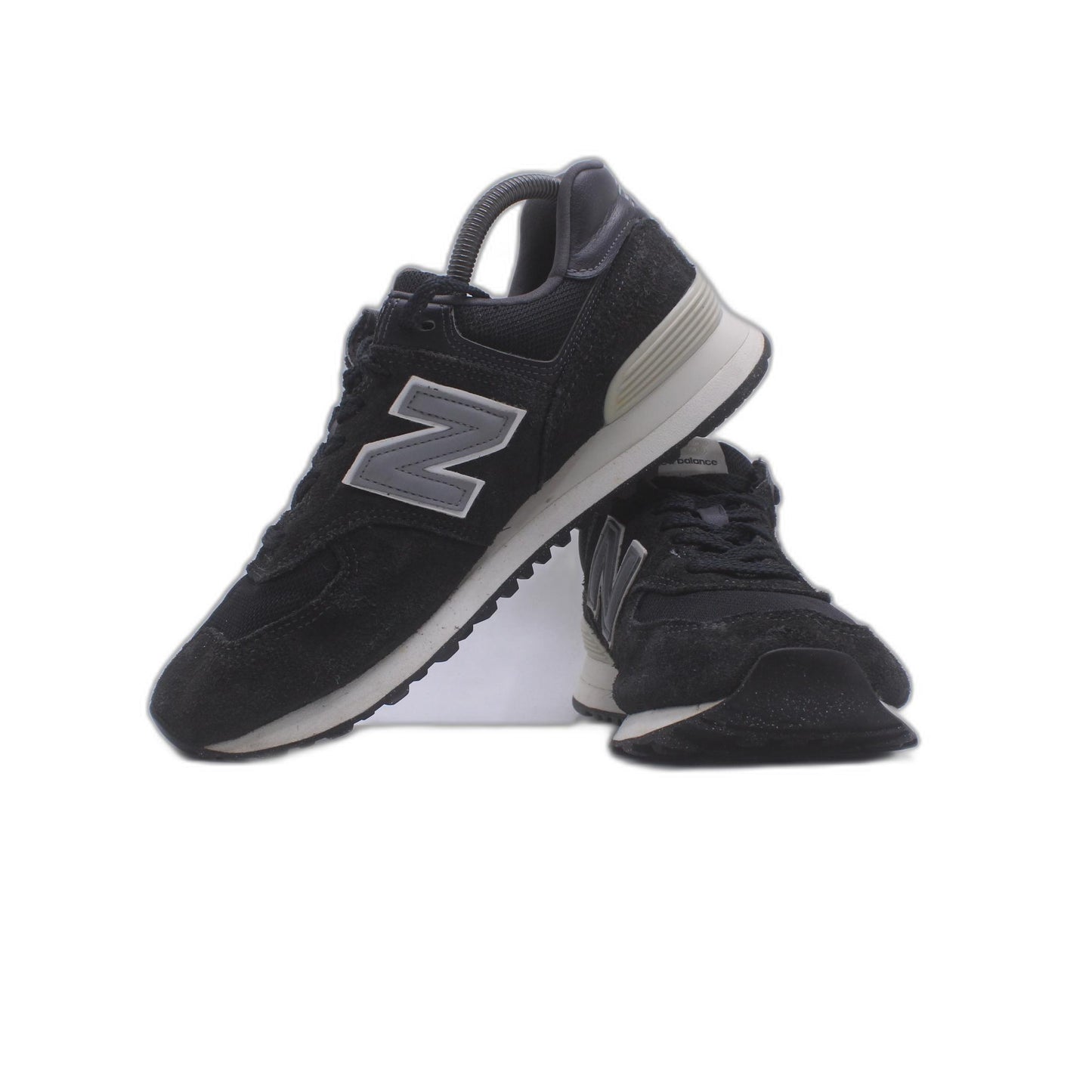 New Balance 574 Unisex Black Grey Trainer