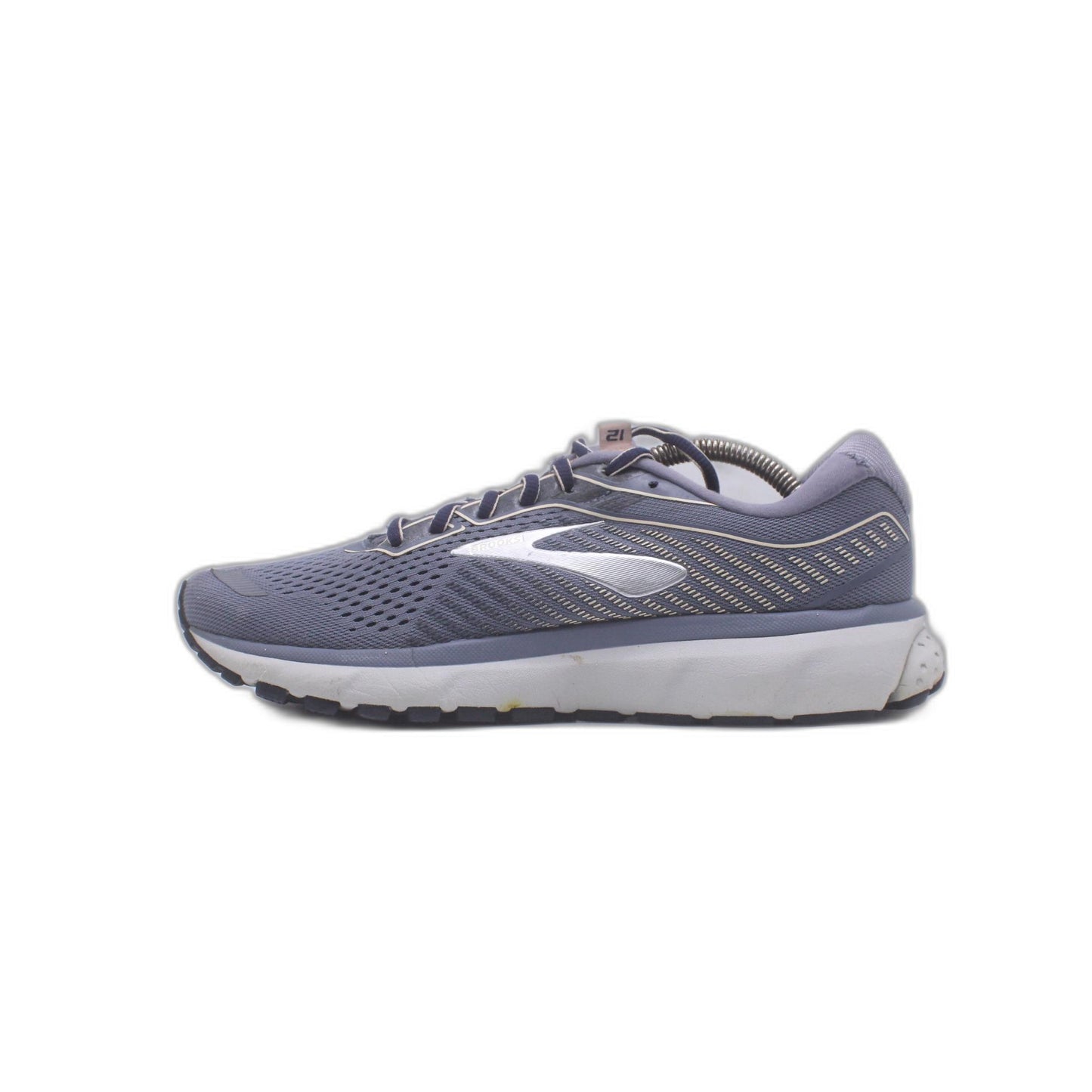 Brooks Ghost 12 Granite Peacoat Peach Running Shoe