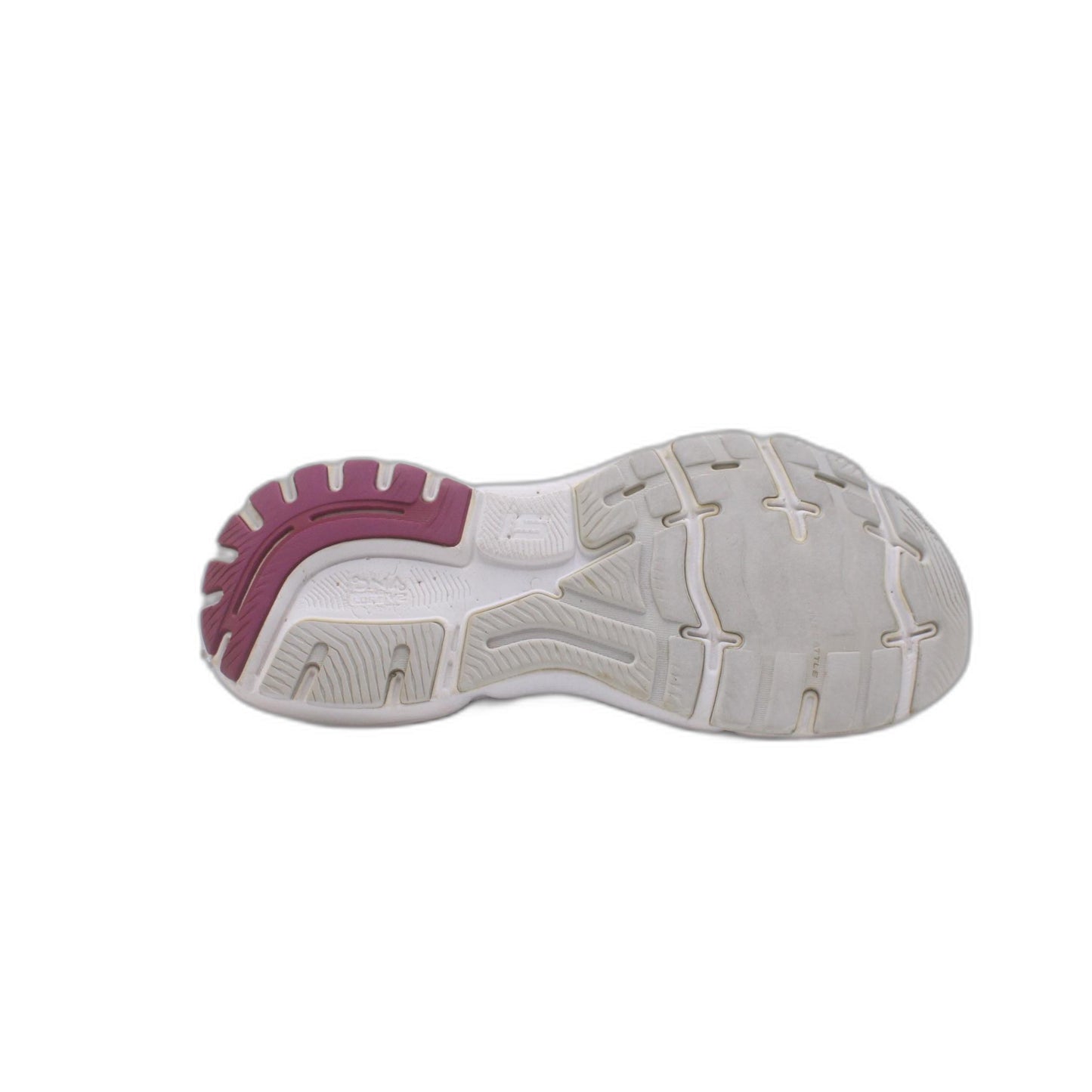Brooks Ghost 15 White Pink Athletic Running Shoe