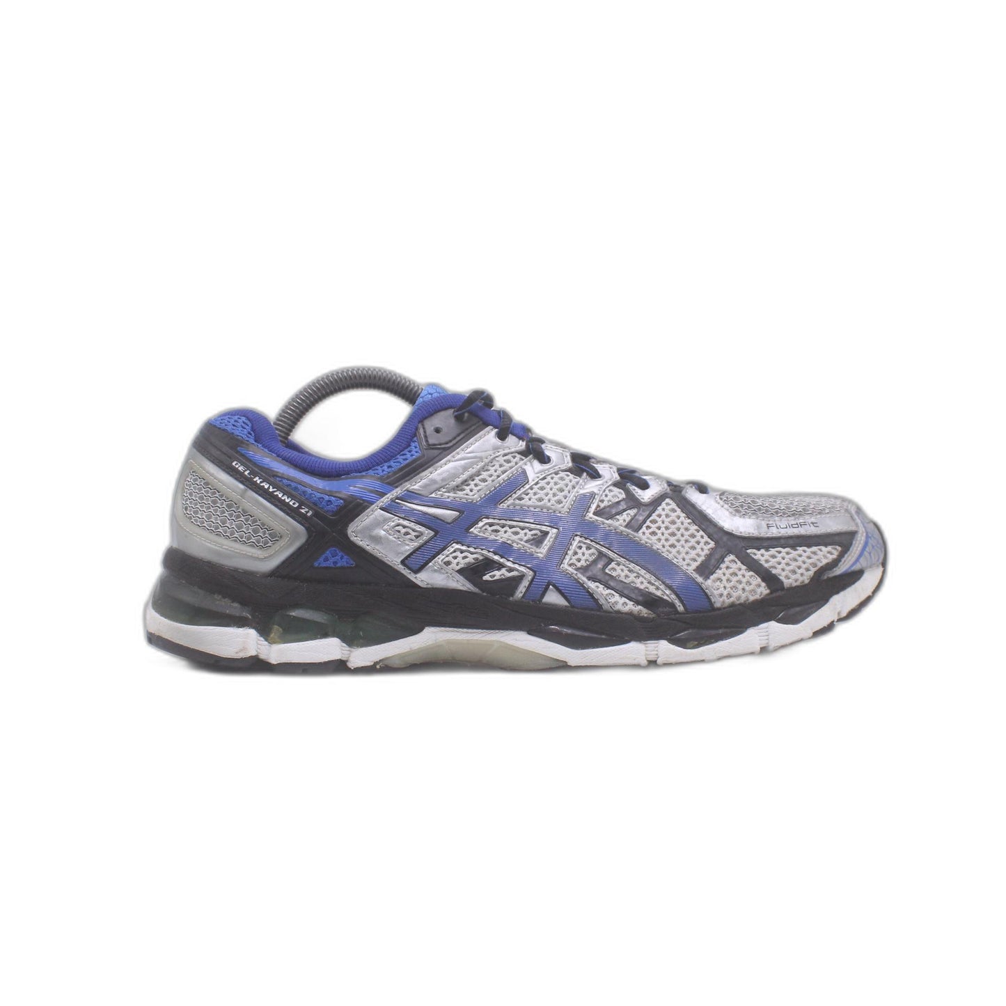 Asics Gel Kayano 21 Gray Blue Lace Up Running Sneaker