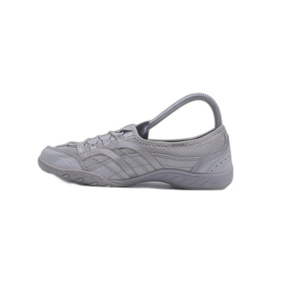 Sketchers Breathe Easy Metallic Gray Relaxed Fit Comfort Shoe