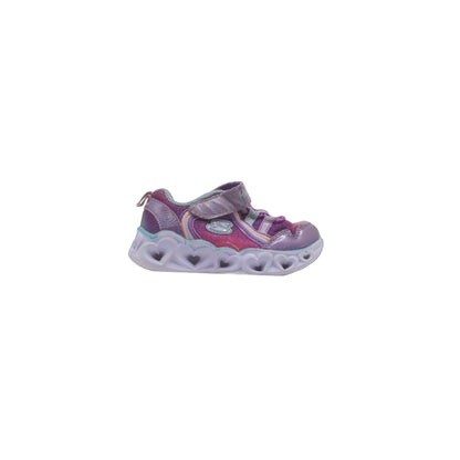 Skechers Boogie Land Heart Lights Bow Kids Girls Sneaker