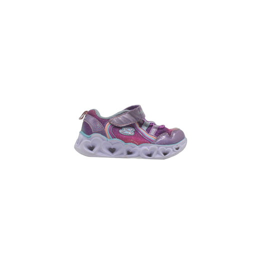 Skechers Boogie Land Heart Lights Bow Kids Girls Sneaker