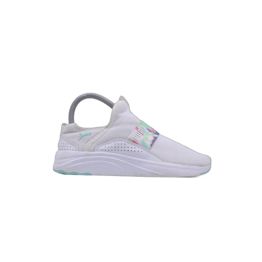 Puma Softride Sophia Slip On Youth Girls White Sneaker