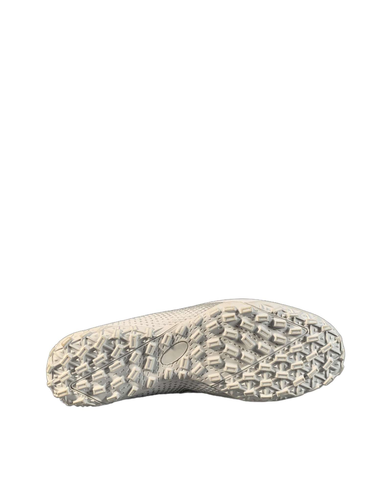 Metallic Gold Swoosh White Football Shoe