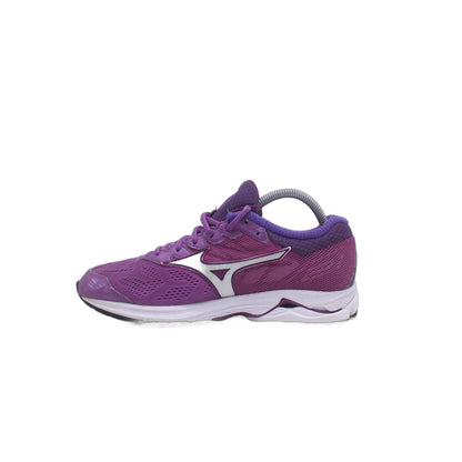 Mizuno Purple Mesh Lace-Up Cushioned Athletic Sneaker