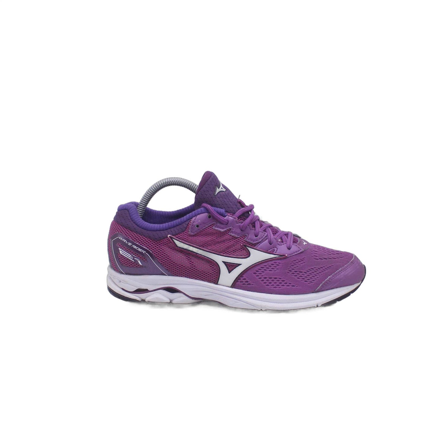 Mizuno Purple Mesh Lace-Up Cushioned Athletic Sneaker