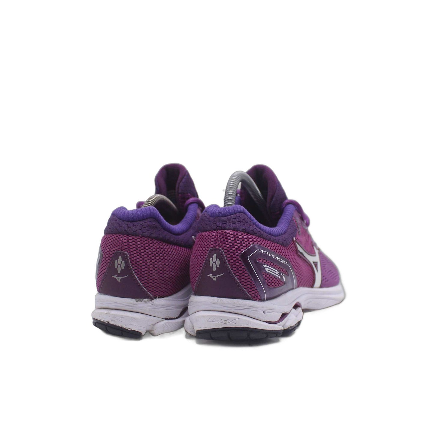 Mizuno Purple Mesh Lace-Up Cushioned Athletic Sneaker