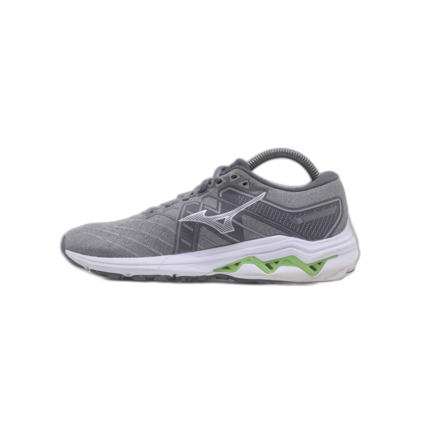 Mizuno Wave Inspire 18 Womens Gray White Athletic Shoe