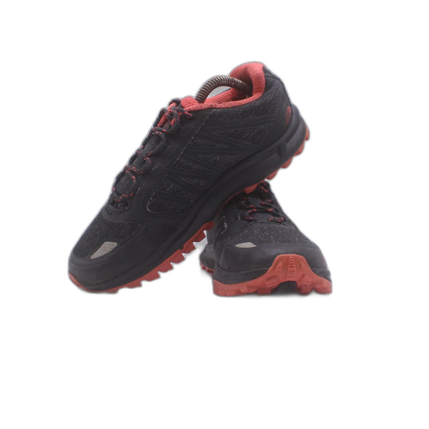 The North Face Litewave Fastpack Hiking Black Red Ortholite Shoe