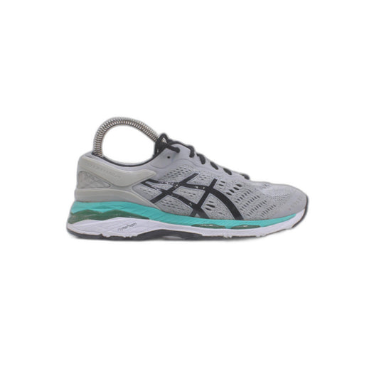Asics Womens Gel Kayano 24 Gray Black Running Shoe