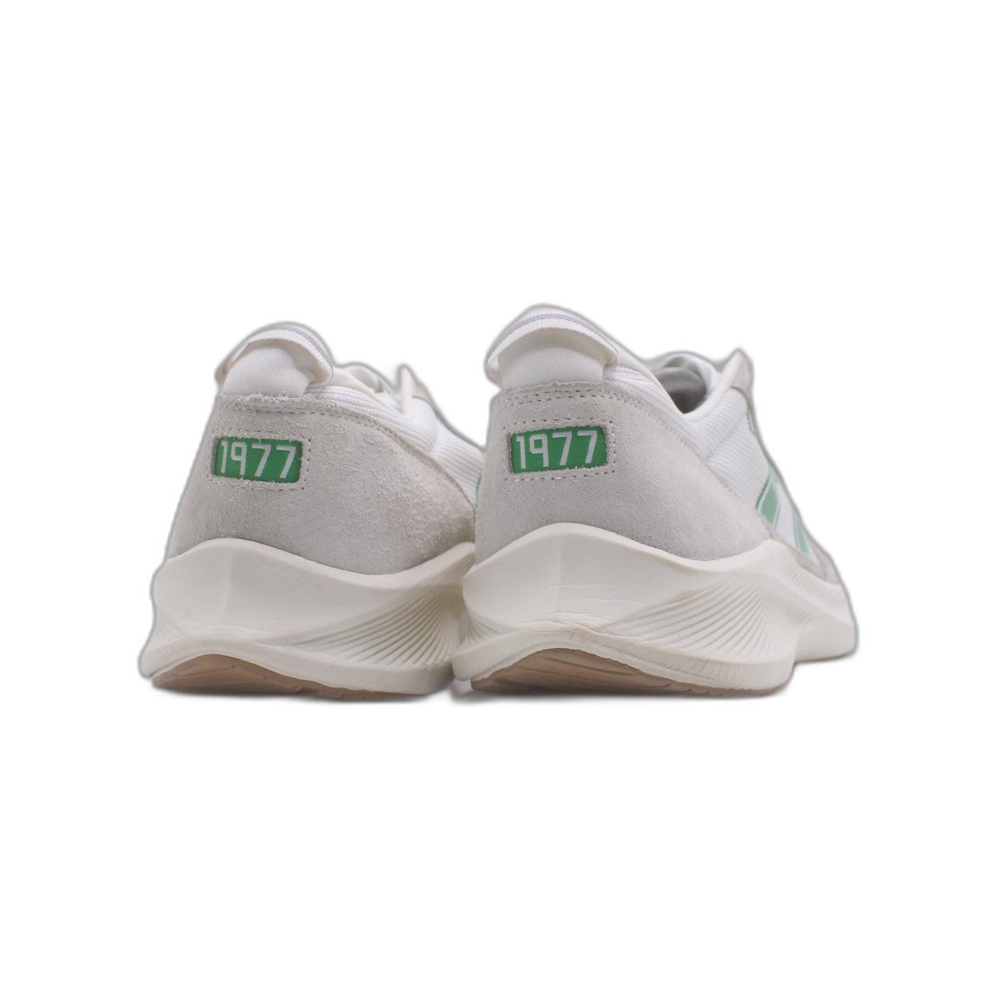 Le TIGRE Baxter White Leather/Textile Round Toe Low Top Lace Up Sneaker