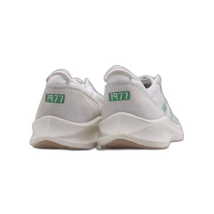 Le TIGRE Baxter White Leather/Textile Round Toe Low Top Lace Up Sneaker