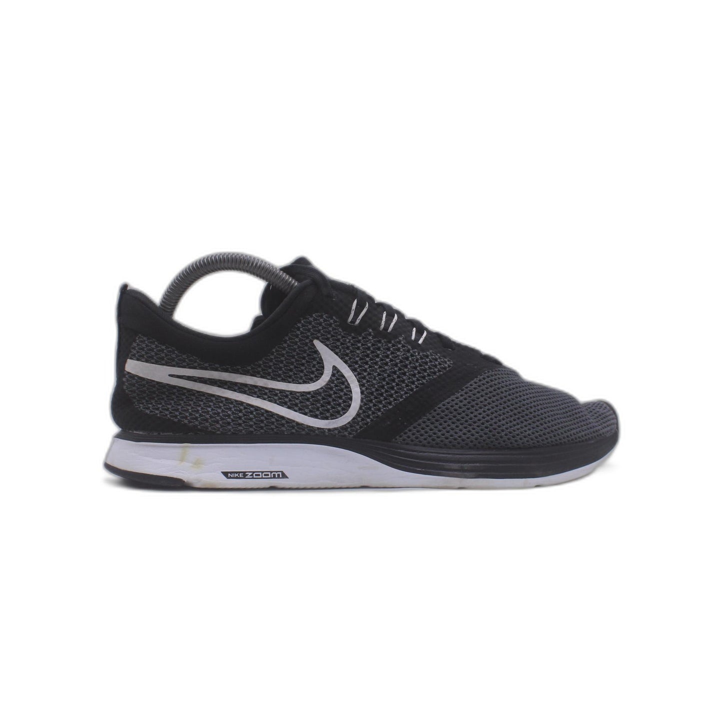 Nike Zoom Strike Womens Gray Black Knit Mesh Flywire Running Shoe