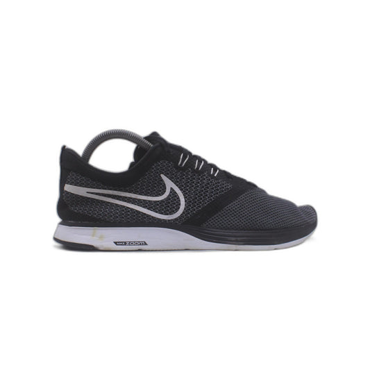 Nike Zoom Strike Womens Gray Black Knit Mesh Flywire Running Shoe