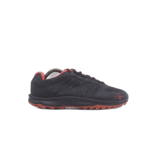 The North Face Litewave Fastpack Hiking Black Red Ortholite Shoe